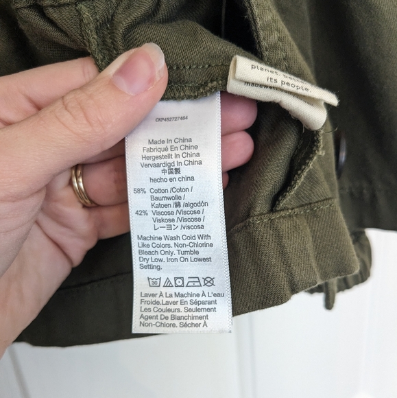 MADEWELL Highbury Military like style Balloon sleeve Button Casual Jacket Small - Picture 8 of 13